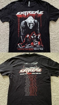 Official Extreme World Tour Tee Thicker Than Blood 2023 Concert T Shirt Metal