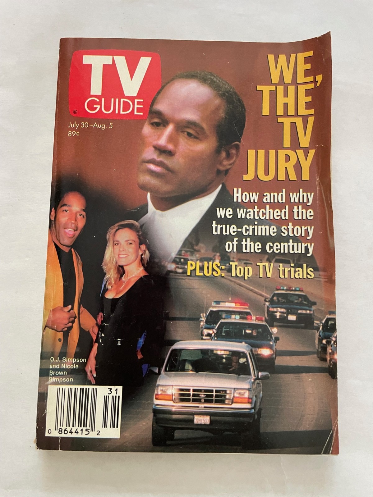 1994 TV Guide OJ Simpson Nicole Brown Trial Cover Gulf Coast Edition