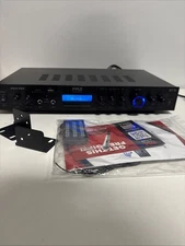 PYLE Home Theater Amplifier Audio Receiver System with Bluetooth, Black, PDA7BU