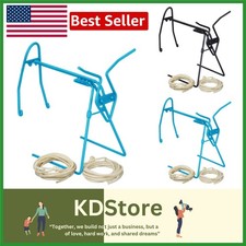 Turquoise Stainless Steel Lil Roping Dummy - Includes 2 Ropes for Practice