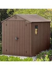 Keter Darwin 6x8 Garden Storage Shed Outdoor  Tool Store House