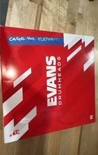 CAGE THE ELEPHANT Jared Champion SIGNED 12 Drumhead JSA COA