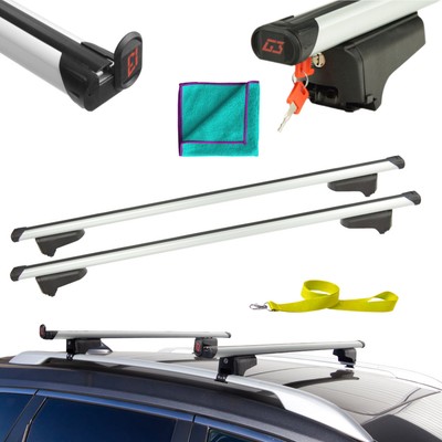 G3 Clop Aluminium silber Dachträger für Ford Tourneo Courier MK1 (2018-2022)