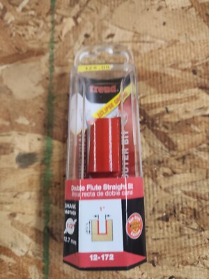 Freud 12-172 Carbide Double Flute Straight Router Bit 1 Dia. x 1-1/4 H in.