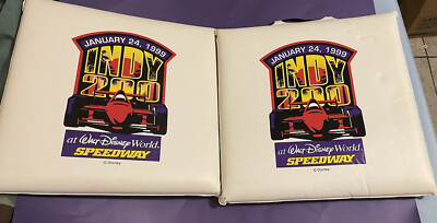Indy 200 Walt Disney world Speedway Seat Cushions set of 2