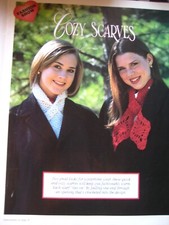 cozy scarves Brimming with style Hat; 601-13 vintage crochet pattern