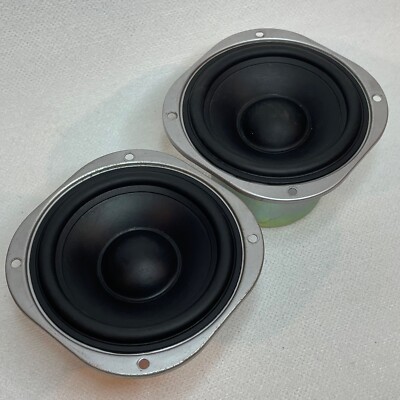 Pair of Vintage 4'' Woofers from Eltax Hollywood Floor Speakers - 130W - Denmark