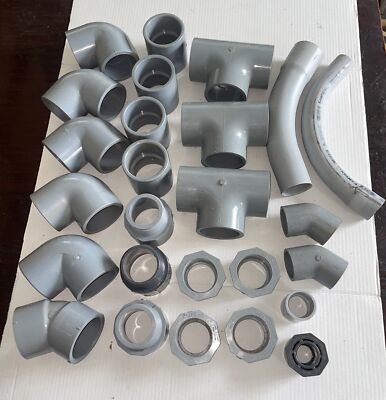 Lot Sch 80 CPVC  2 1/2  Tee Socket Connect Ipex Reducer Threaded Elbow