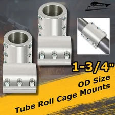 4PCS Universal  1 3/4" 1.75 Inch OD Size Tube Clamps Weldable Roll Cage Mounts