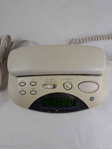 Vintage GE General Electric Alarm Clock Phone Radio 2-9291A Telephone LCD AM/FM - Picture 2 of 10