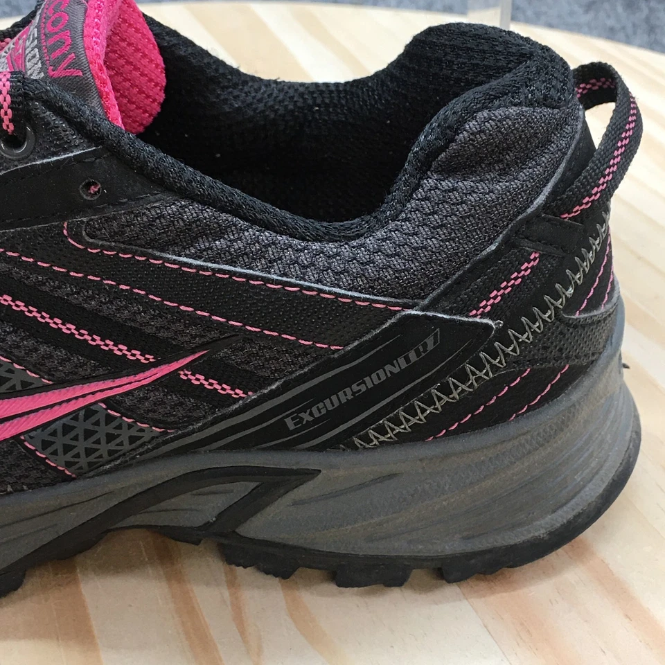 Saucony Zapatos Mujer 9 Excursion TR7 Atléticos Correr Tenis Bajos Negro Rosa Foto 3 de 4