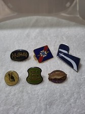 Lot of 6 Vtg Pins Brooch Def Leppard, Ninja, I'm a Party Animal.....