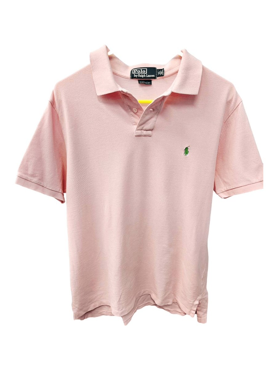 Ralph Lauren 90's Pink Collated Green Horse Embroidered Ralph Lauren 90's Pink Collated Green Horse Embroidered