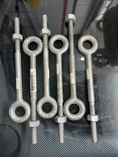 6-PACK National Hardware N245-142 Hot Dipped Galvanized Steel Eyebolt 3/8" x 6"