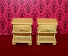 Vintage Playmobil 5321 Nightstands x2 Yellow Bedside table Victorian Mansion