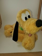 Walt Disney World Parks 14" Laying Down Pluto Dog Plush Stuffed Animal Toy Doll