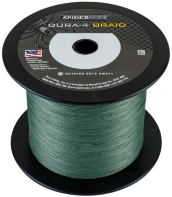 SpiderWire Dura 4 - Moos-Grün - 0,14mm-0,35mm - je 100m geflochtene Angelschnur