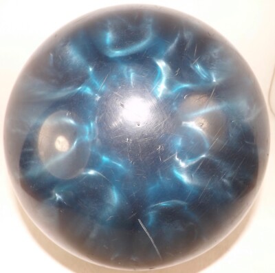 Vintage Brunswick Crown Jewel Bowling Ball 11 lbs, 9 oz. Blue