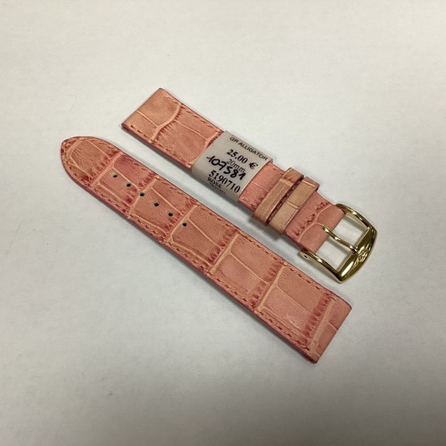 Bracelet De Montre ZRC Cuir Grain Alligator Ocre – 20 Mm – Neuf Avec Étiquettes