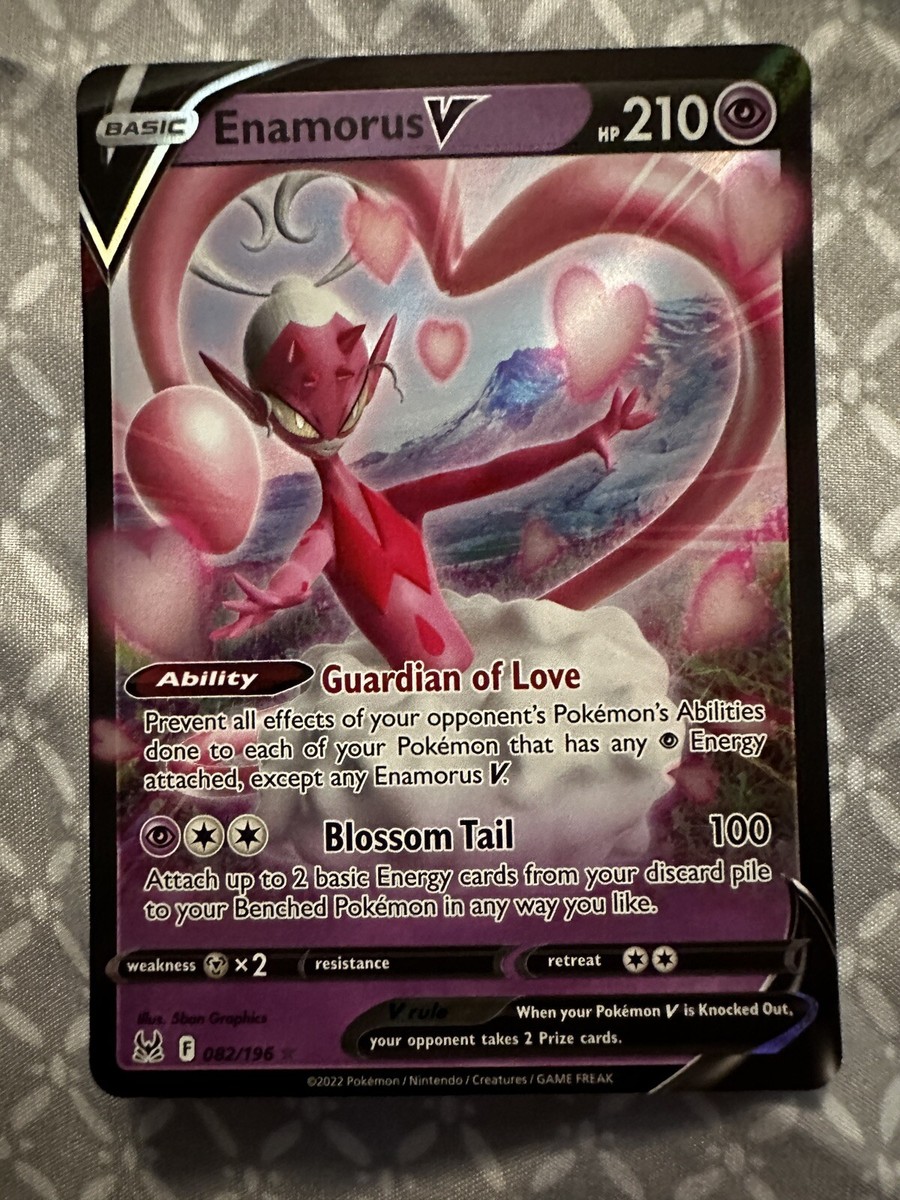 enamorus v pokemon card - 082/196 Ultra Rare except any Enamorus V Enamorus V 082/196 Full Art