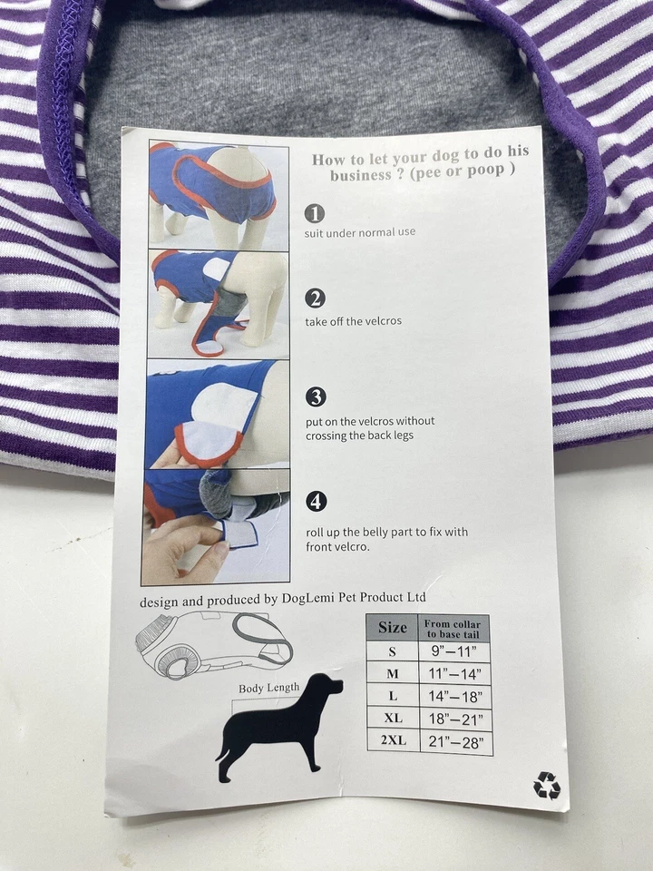 Dog Recovery Suit Breathable Alternative to E-Collar Elizabethan Collar Large - Image 3 of 4