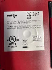 RED LION CONTROLS CSDI014R DIGITAL I/O MODULE 8 INPUT 6
