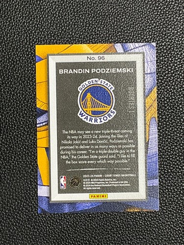 2023-24 Court Kings Pallacanestro - Brandin Podziemski - Rookies I - 7732 - Foto 2 di 2