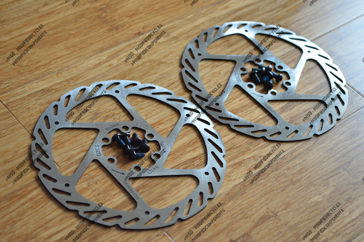 New 2020 Avid G2 Clean Sweep 180mm 160mm Rotors discs 2PC w/bolts