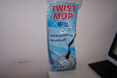 Twist Mop Refill ML 1304T NEW in Pack Blue Super Absorbent Cotton Refill