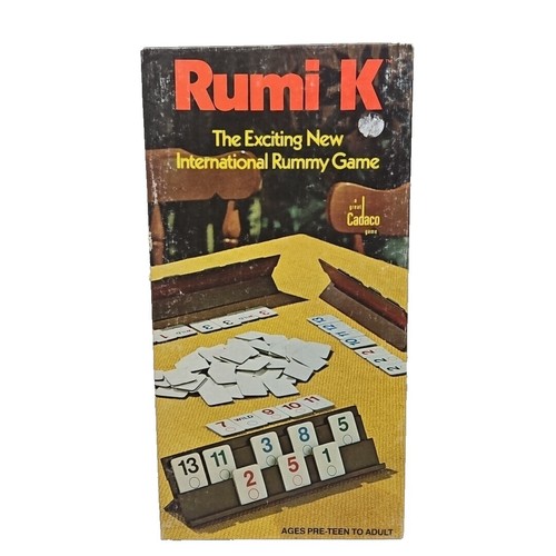 Rumi-K 1977 Vintage Board/Tile Game COMPLETE- Rummy Game Cadaco | eBay