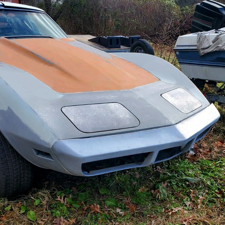 Parachoques delantero barra frontal rejilla fibra de vidrio para Chevrolet Corvette 1973-1974 Foto 2 de 4
