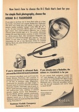 1954 Kodak B-C Flasholder Advertisement Kodak Eastman Company Rochester, NY