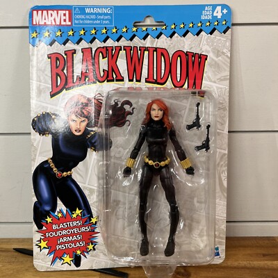 NEW Hasbro Marvel Legends Retro Black Widow Natasha Romanoff  (Damaged card)