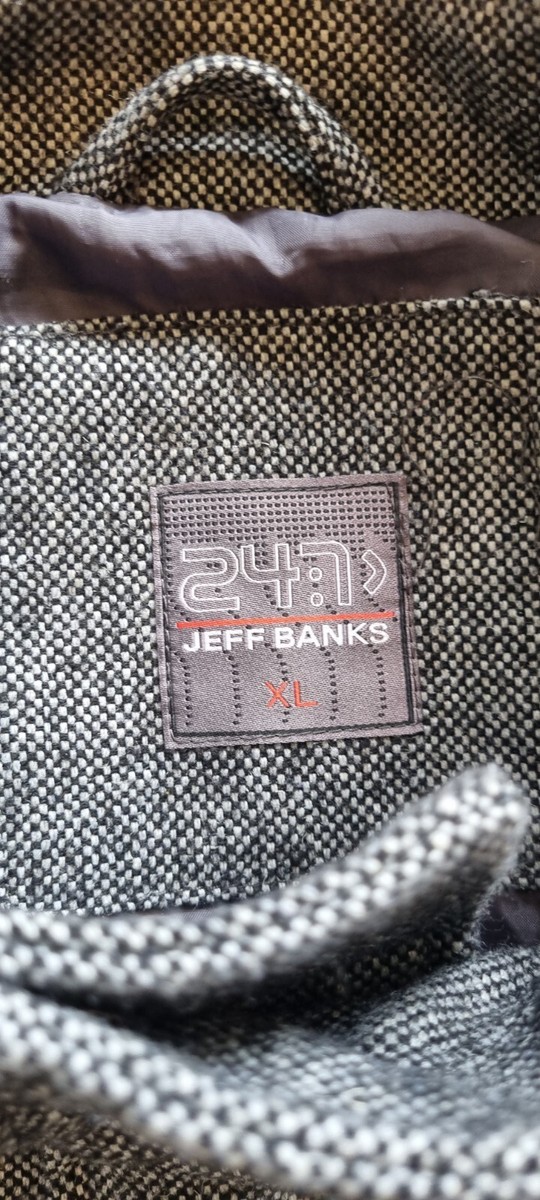 Jeff Banks 24 Jacket Grey/Black XL UK