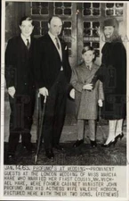 1965 Press Photo John Profumo and wife Valerie Hobson with their sons in London