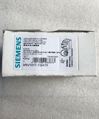 1PC New Siemens 3RV1011-1GA10 Circuit Breaker 3RV1 011-1GA10