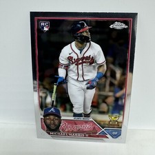2023 Topps Chrome Michael Harris II Base Set Rookie Card RC #79 Atlanta Braves
