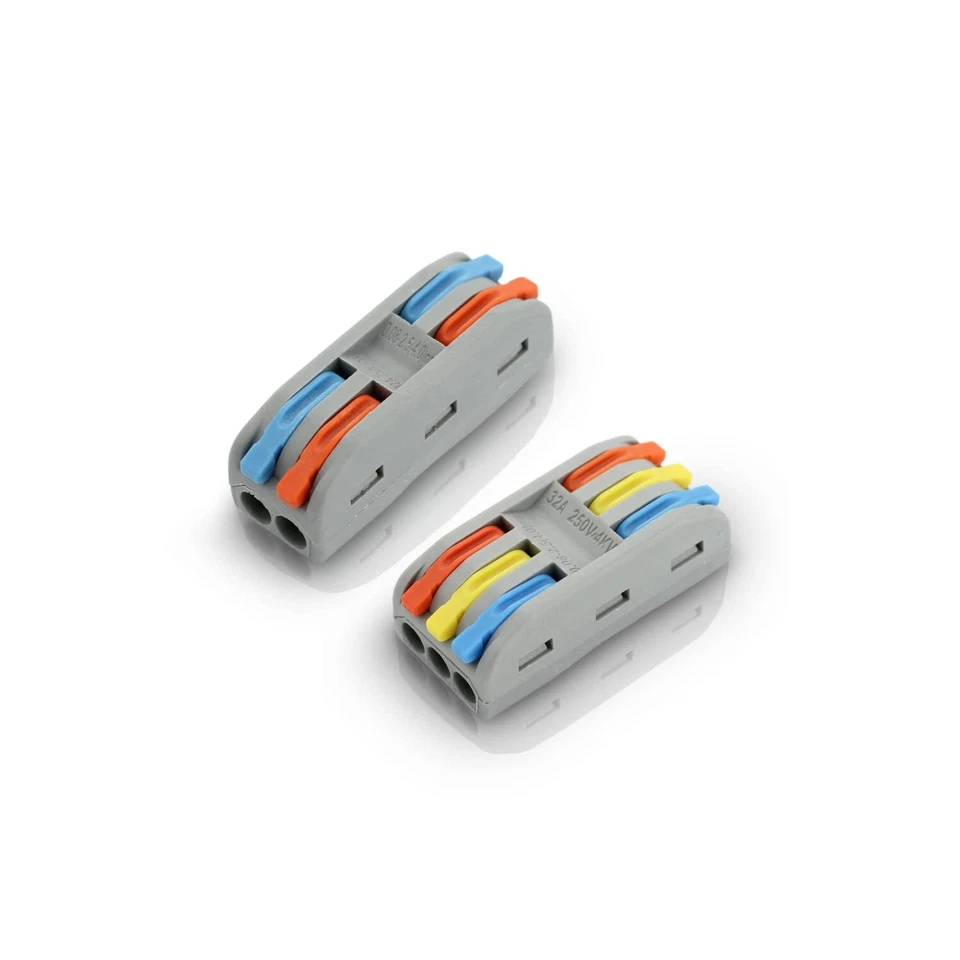 Shopcorp Colored Wire Connectors - 2 Circuit Line, 32A/250V