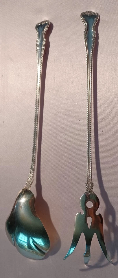 Juego de 2 piezas de lechuga Cambridge by Gorham Sterling Foto 2 de 3