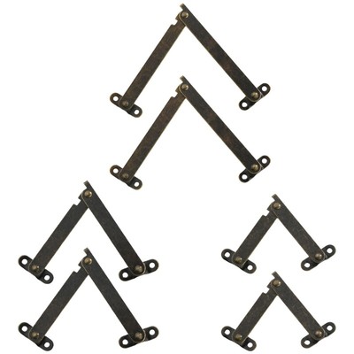 2Pcs Lid Folding Support Hinge for Cabinet Box Closet Wardrobe Enduring