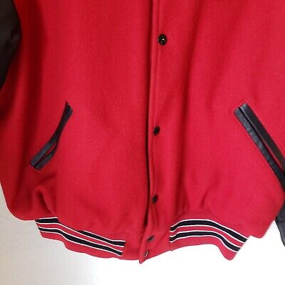 Vintage G.A.M.E. Sportswear Ltd Wool Blend Red Varsity Vintage G.A.M.E. Sportswear Ltd Wool Blend Red Varsity