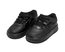 Nike Force 1 Low Easy On Black Stretch Lace Sneakers Shoes Toddler 4C FN0236-001