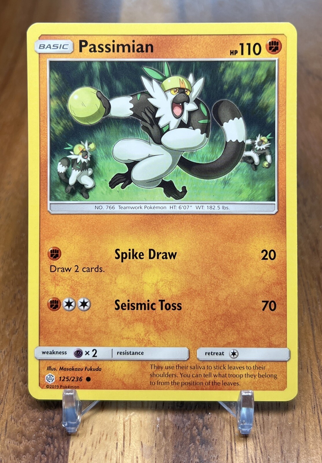 Passimian 125/236 Non Holo Cosmic Eclipse Sun Moon Pokemon Card NM