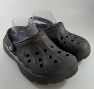 Crocs Kids Dasher Fur Lined Clogs Black Size m 5 / W 7