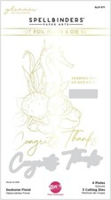 Spellbinders - HOT FOIL PLATE  - SEAHORSE FLORAL - GLP-371