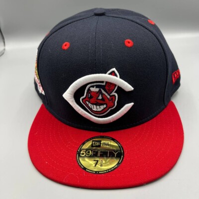 ウェア NEW ERA 59FIFTY Cleveland Indians 7 1/8 Cleveland Indians Guardians Hat Men 7 5/8 100 Years 59Fifty New