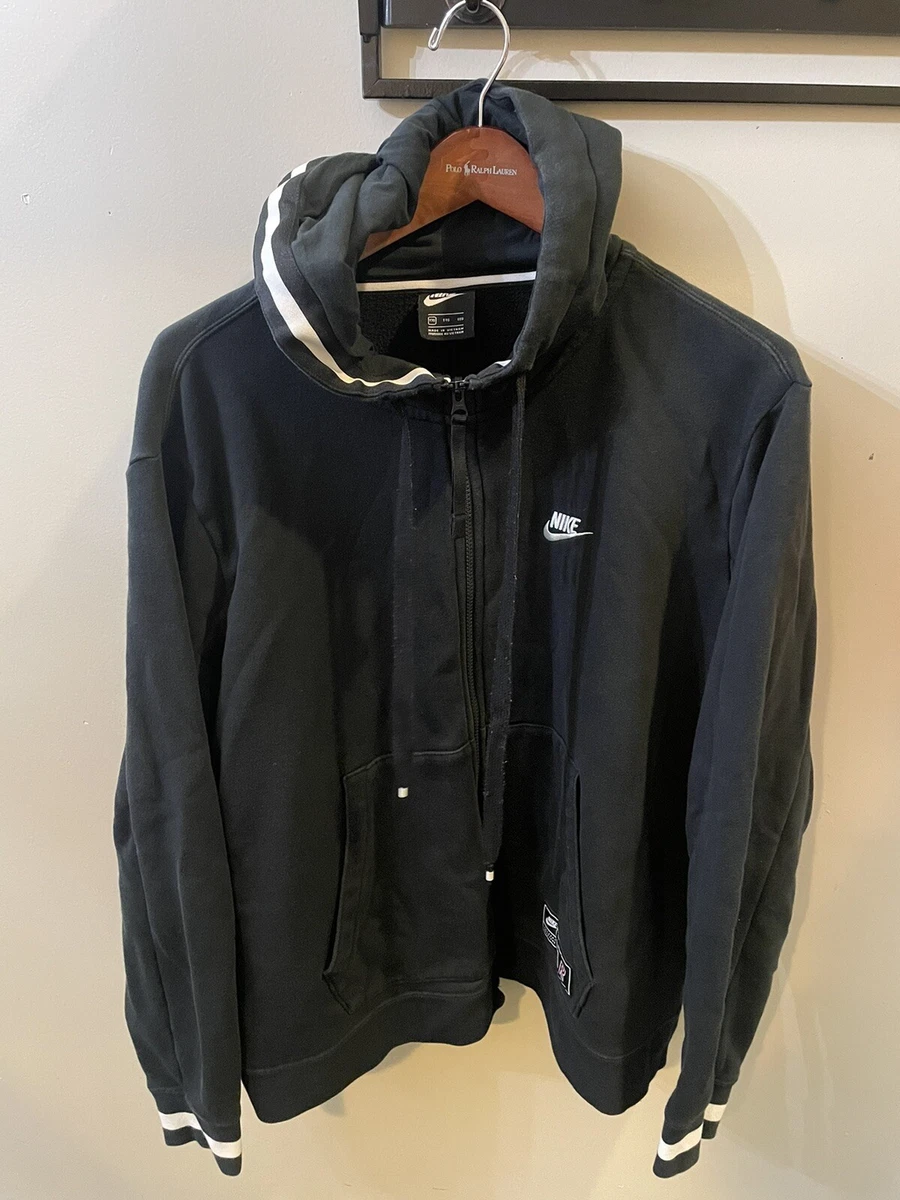 NIKE HOODED JACKET. MENS BLACK SIZE XXL.NIKE ATHLETE AIR