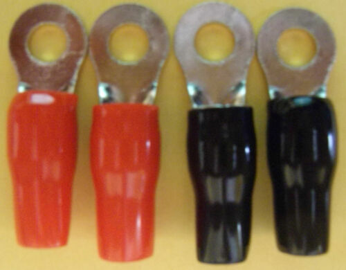 Flachsteckverbinder 4 AWG 20 Stück Absperrgabel-Terminal-Verbinder 4 AWG – Crimp, Rot & Schwarz, Vernickelt Flachsteckverbinder 4 AWG 20 Stück Absperrgabel-Terminal-Verbinder 4 AWG – Crimp, Rot & Schwarz, Vernickelt