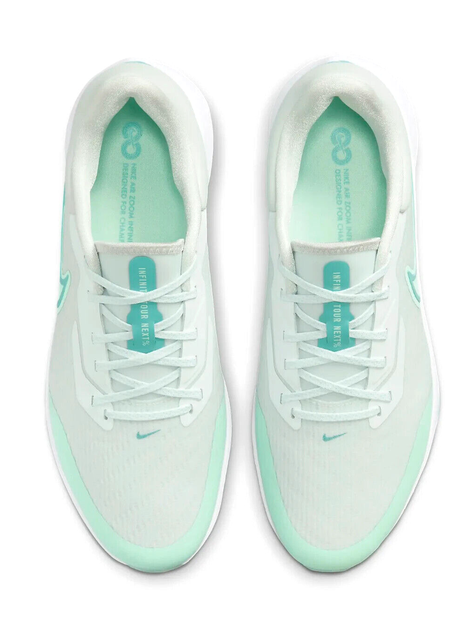 Nike Air Zoom Infinity Tour Next% White Mint/Foam Golf Shoes  display picture 3