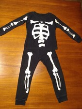 Carter's Glow-in-the-dark Cotton Skeleton Pajama Set Size 2T